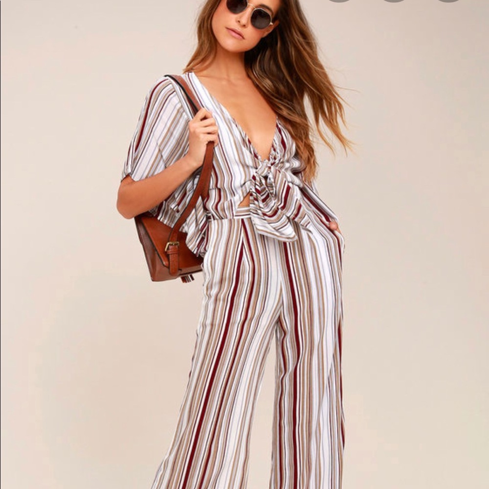 Striped romper